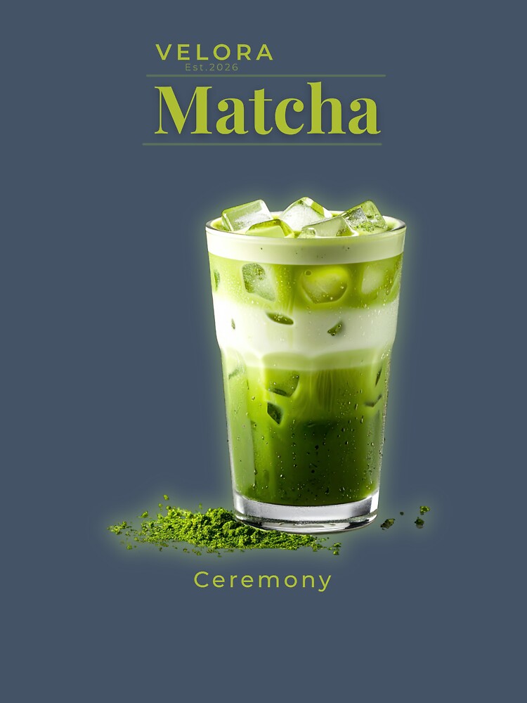 Velora Matcha Ceremony – Luxury Matcha Aesthetic | Minimal Green Tea Design by QuirkyCloud Designs