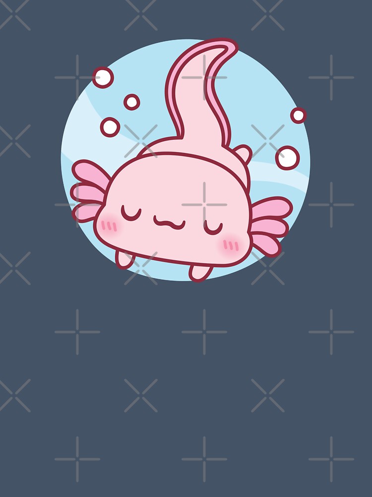 Cute Axolotl Relaxing In The Water by rustydoodle