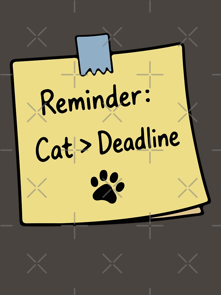 Cat Supervisor Sticky Note - Deadline by MalisoStickers