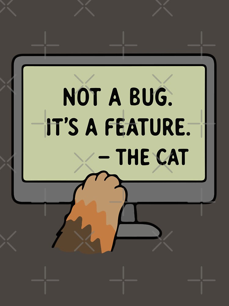 The Cat's Code: Not a Bug, Just a Feature by MalisoStickers