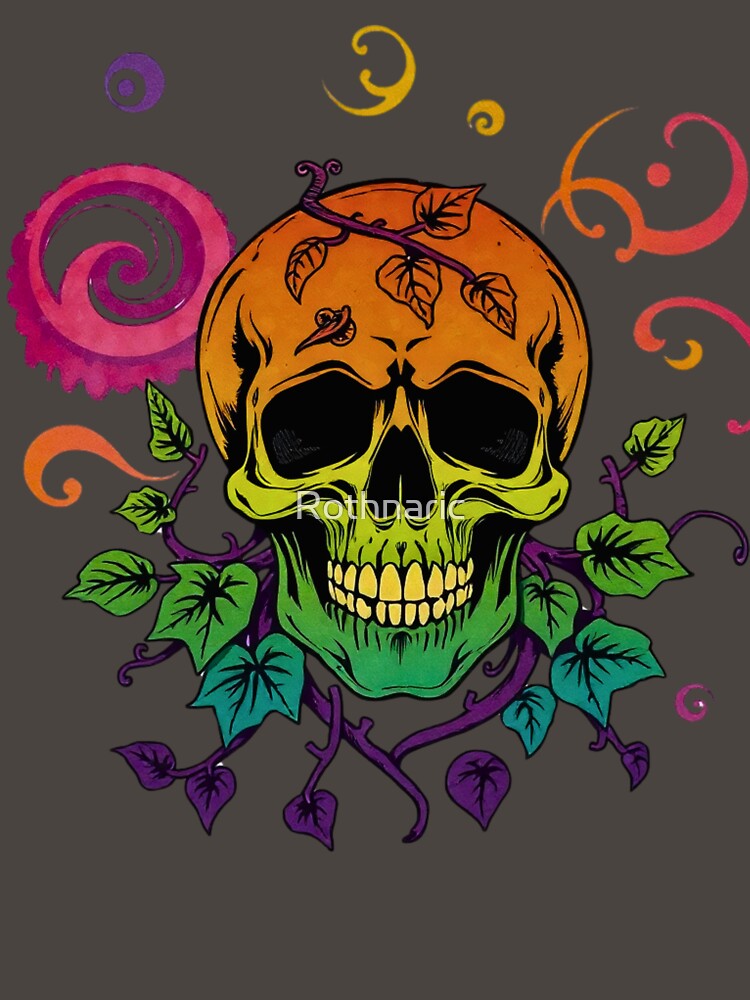 Psychedelic Vine Skull by Rothnaric