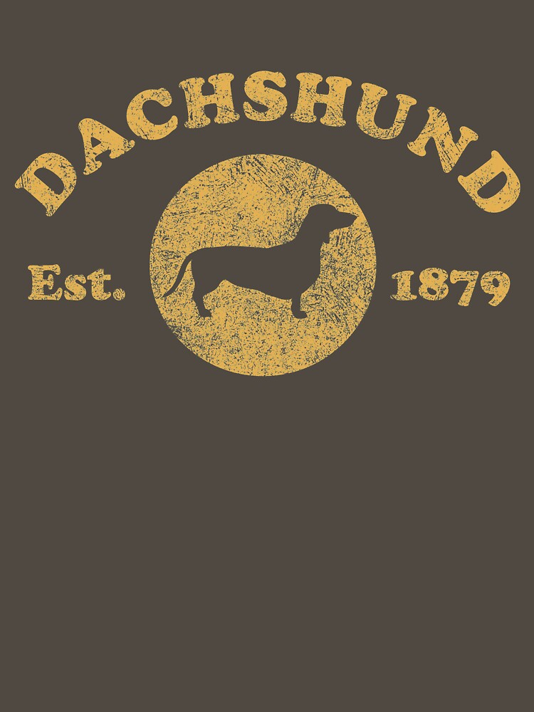 Vintage Dachshund Est. 1879 T-Shirt by Dan66