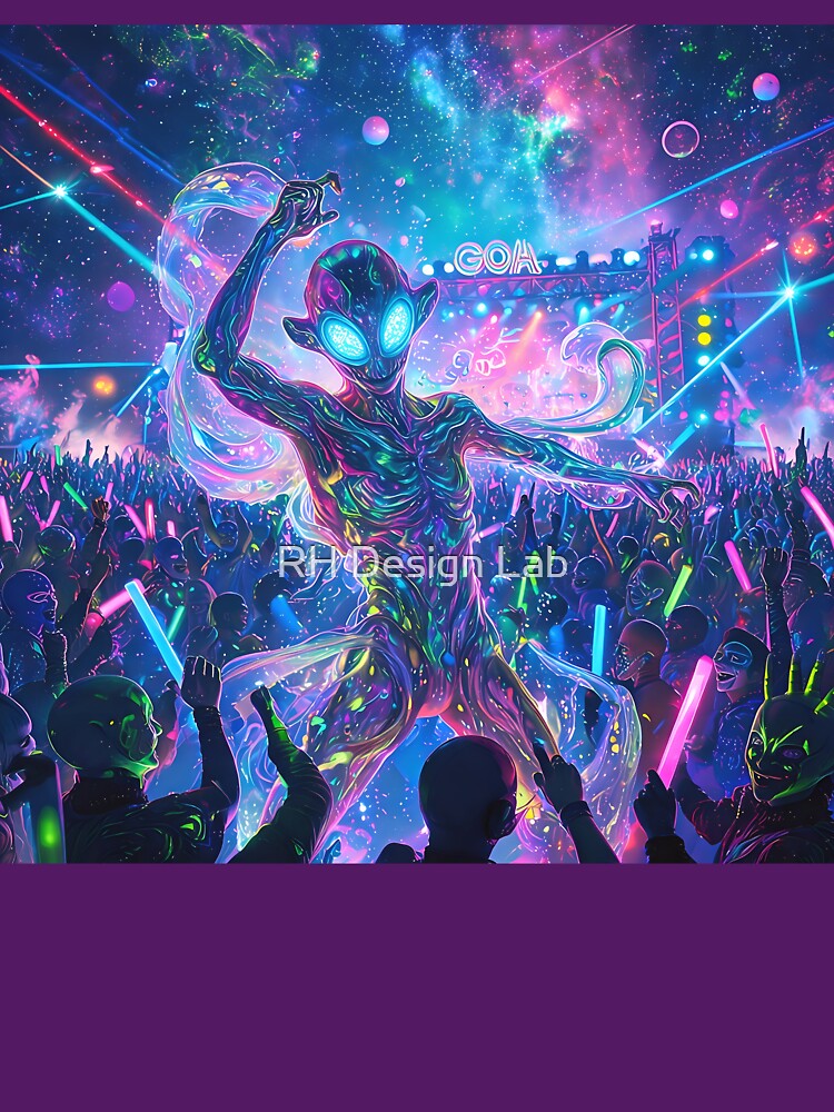 Alien Rave Entity – Cosmic Psy Creature by RH Design Lab