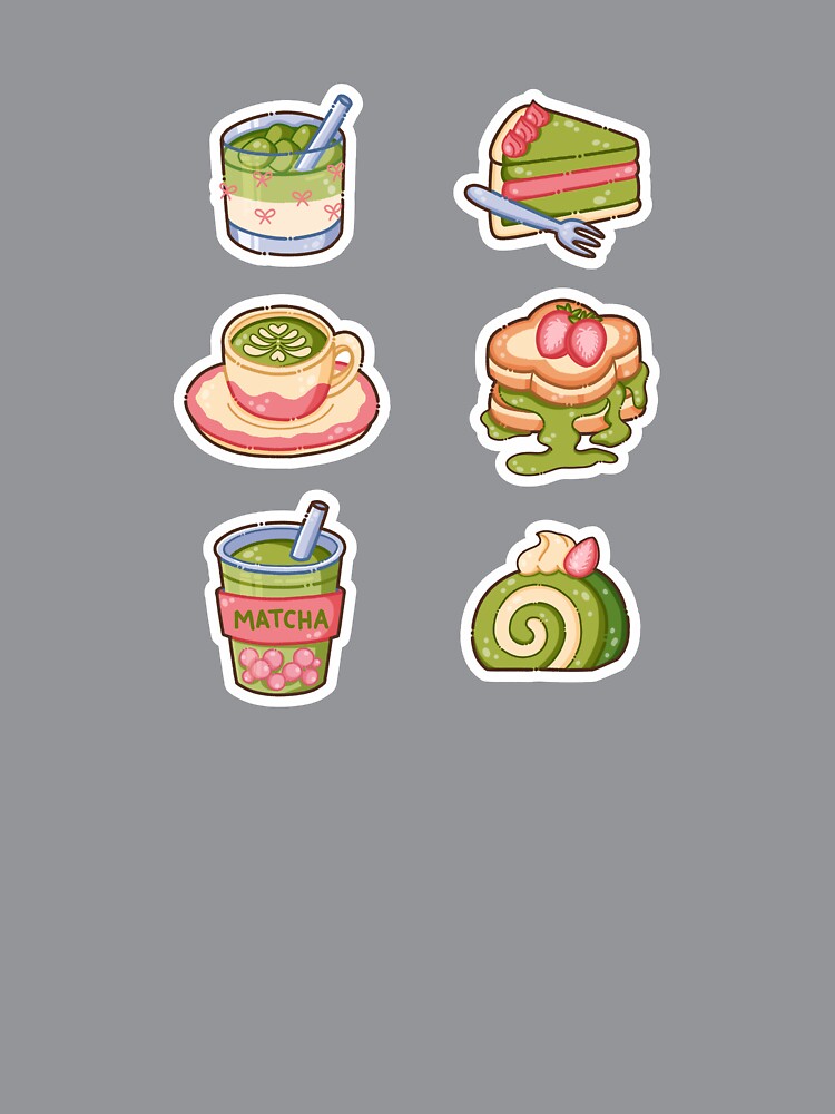 Matcha Café Treats Sticker Pack by TheRightNotes