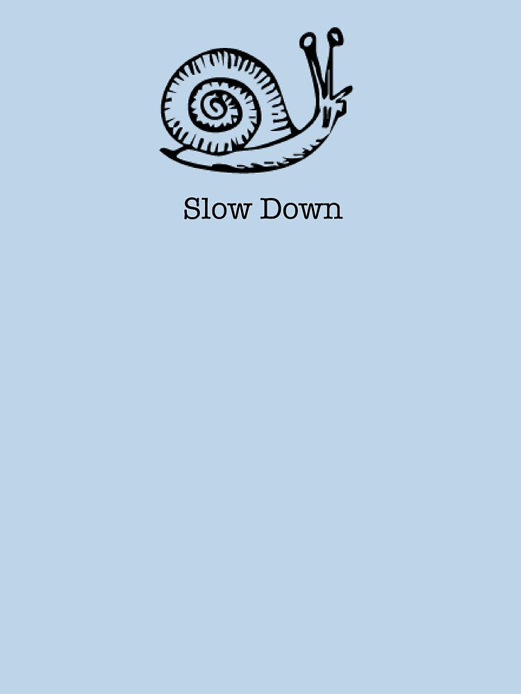 Slow down snail motif by LauraCoxArt