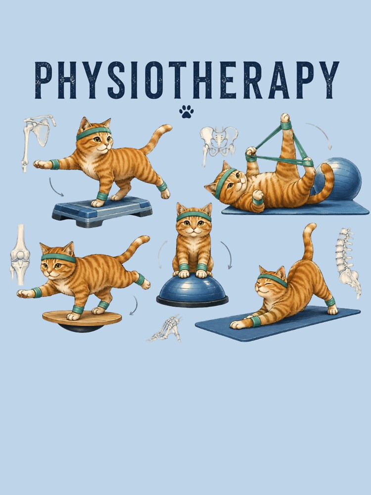 Physiotherapy and funny cat by DamioPolArt