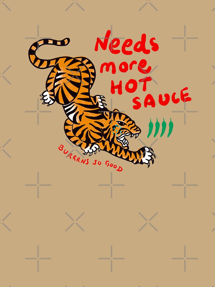 Hot Sauce Tiger Spicy Food Lover by Buffet Nation