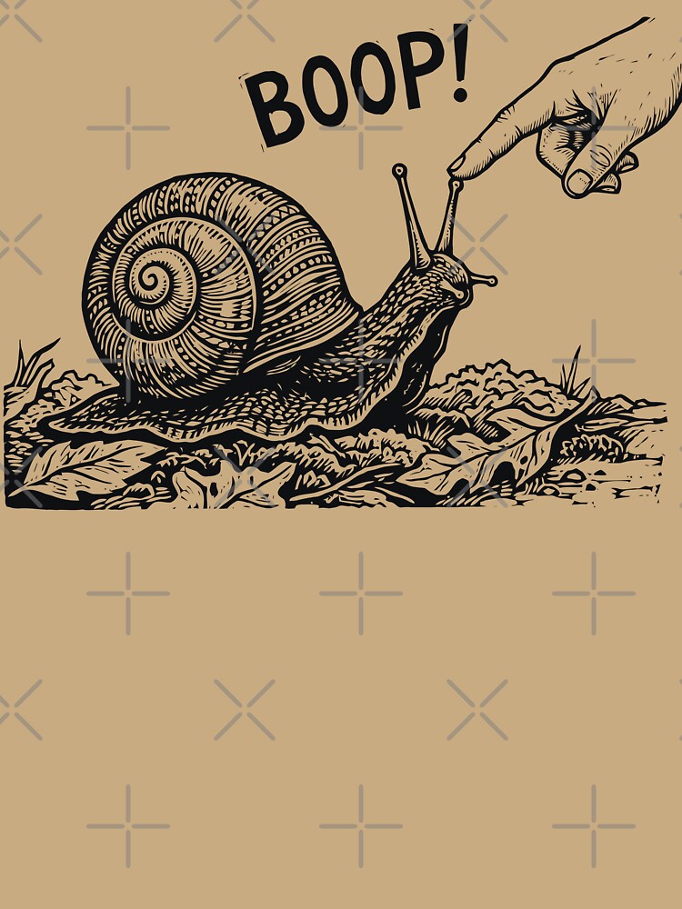 Boop the Snail Lazy Spirit Animal Vintage Slug by Y-Vibes