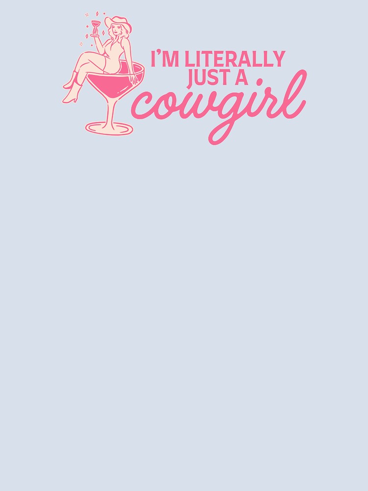 I’m Literally Just a Cowgirl | Pink Western Cowgirl Cocktail Aesthetic Design by Annotated Aesthetic