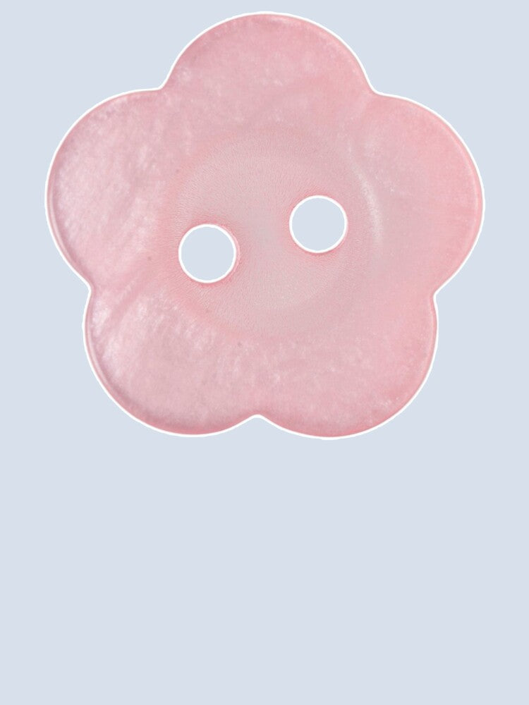 pink flower button by teethfairy