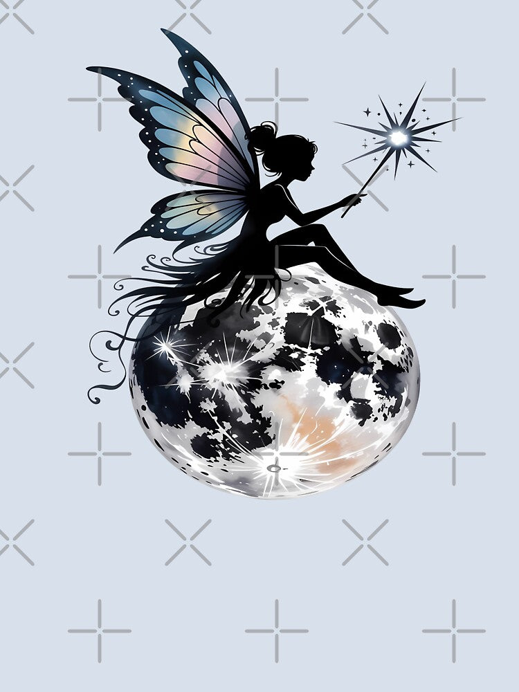 Magical Moon Fairy Silhouette Fantasy by sky11PP