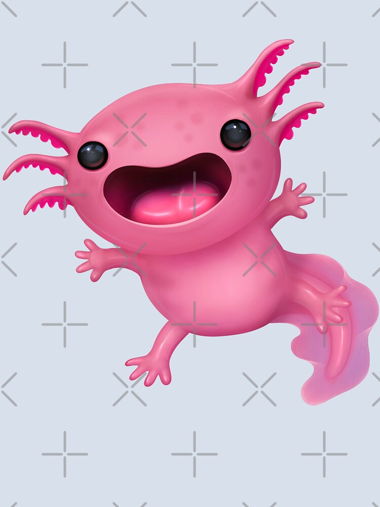 Adorable kawaii Axolotl by Omar-Ero