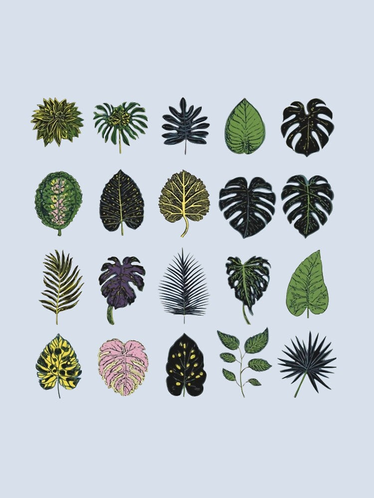 Tropical Leaves Botanical Collection - Vintage Style by CleanLineStudio