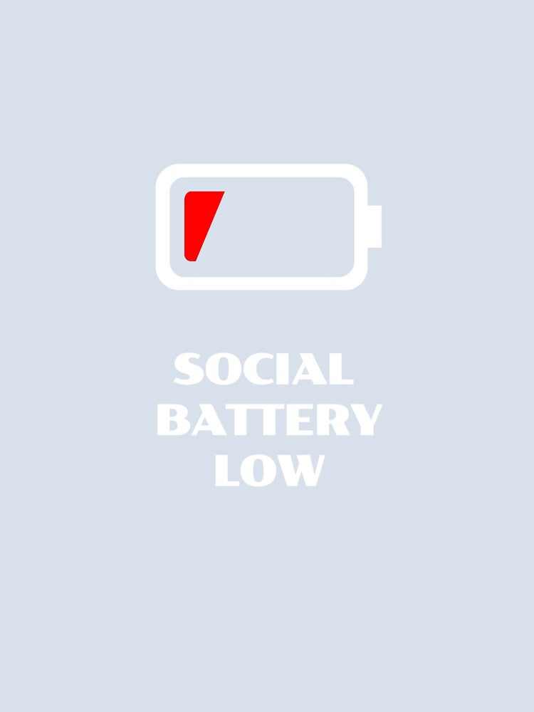Social Battery Low by MarshDesignHub