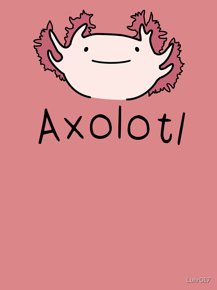 Cute Pink Axolotl Gift for Reptile and Amphibian Lovers by Luhr017