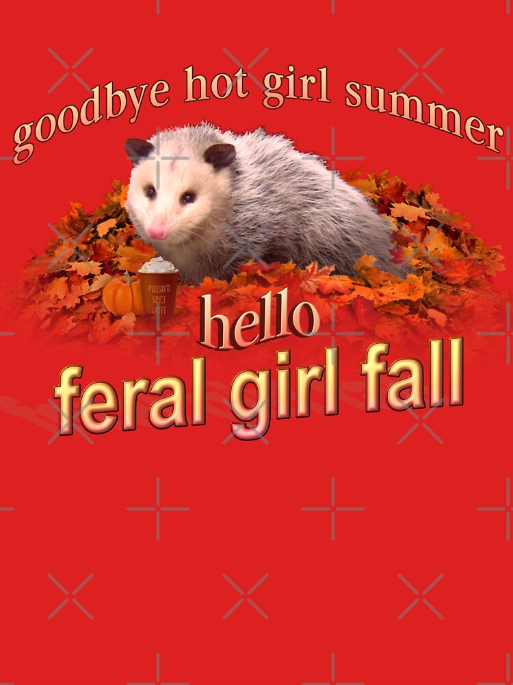 Hello Feral Girl Fall (goodbye hot girl summer) - Autumn possum aesthetic by snazzyseagull