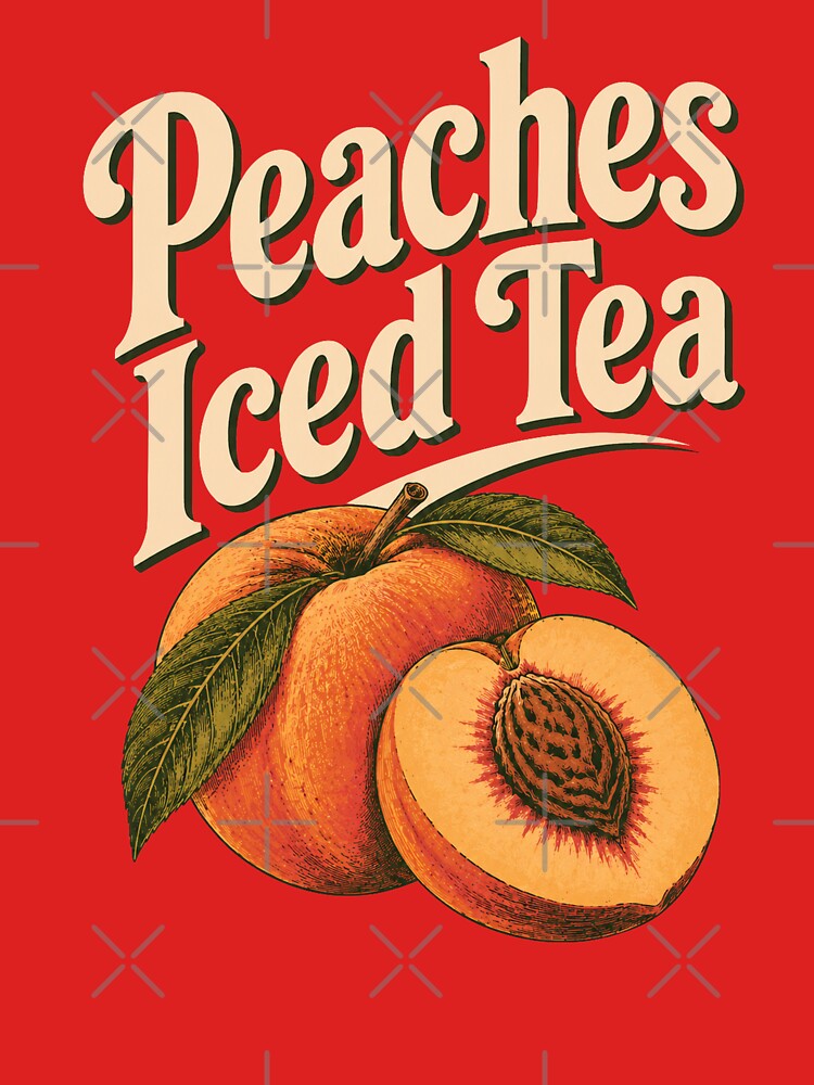 Georgia Peaches Iced Tea Retro Sweet Fruit Souvenir by JackCurtis1991