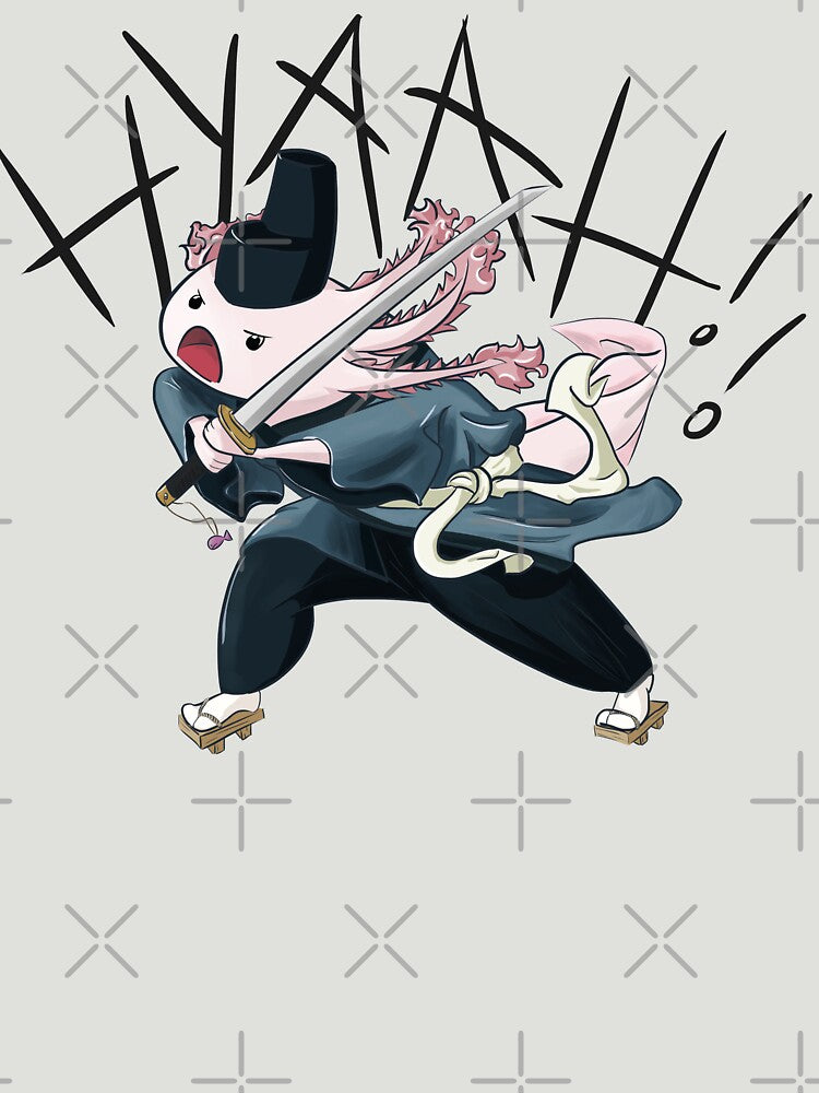 Axolotl with Katana by Shinchiller