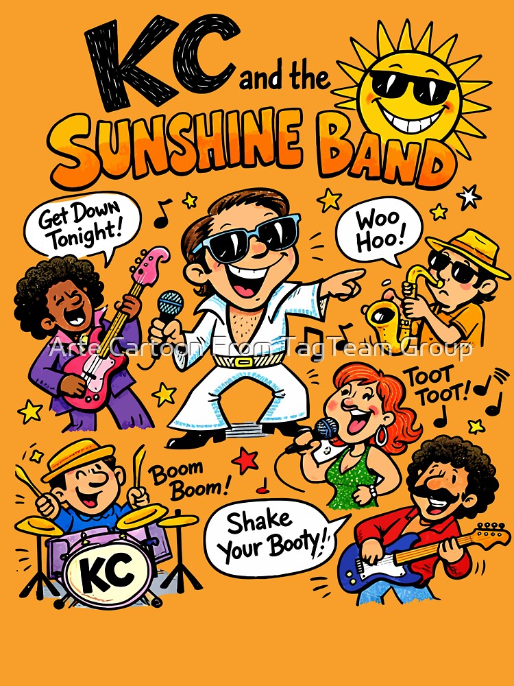Cartoon Illustration Inspired by 1970s Disco Music by Arte Cartoon From TagTeam Group
