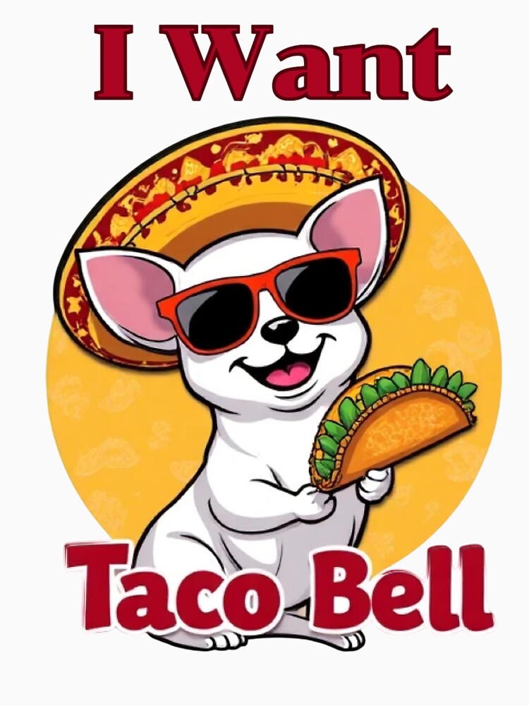 white chihuahua taco bell funny mexican dog cartoon by Iuqiune