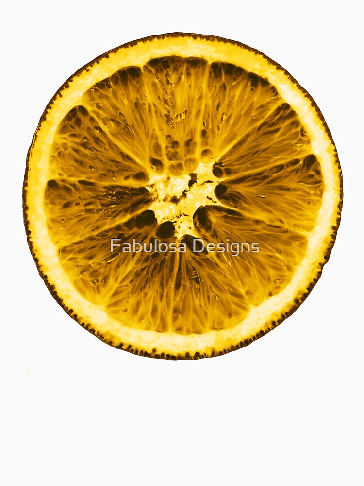Retro Orange Slice Pattern on Lime Green Background by Fabulosa Designs