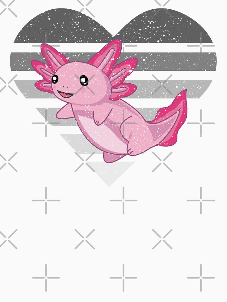 Cute Axolotl Heart for Axolotl Lovers by eternallygifted