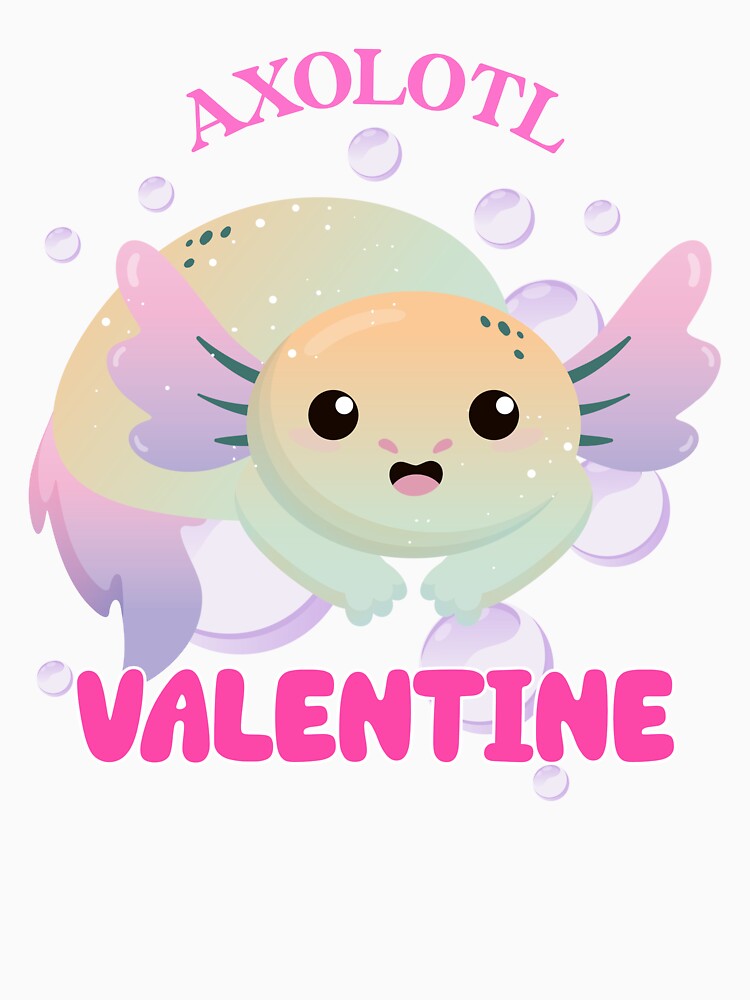 Axolotl Valentine - Axolotl Valentine's Day by Fede Prints