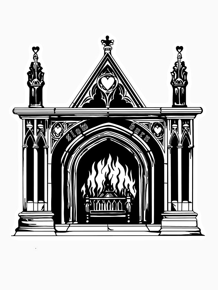 Slow Burn Sticker | Fantasy Fireplace by enemies2stickers