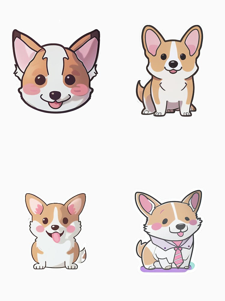 Corgi Sticker Pack by MidJourneymen