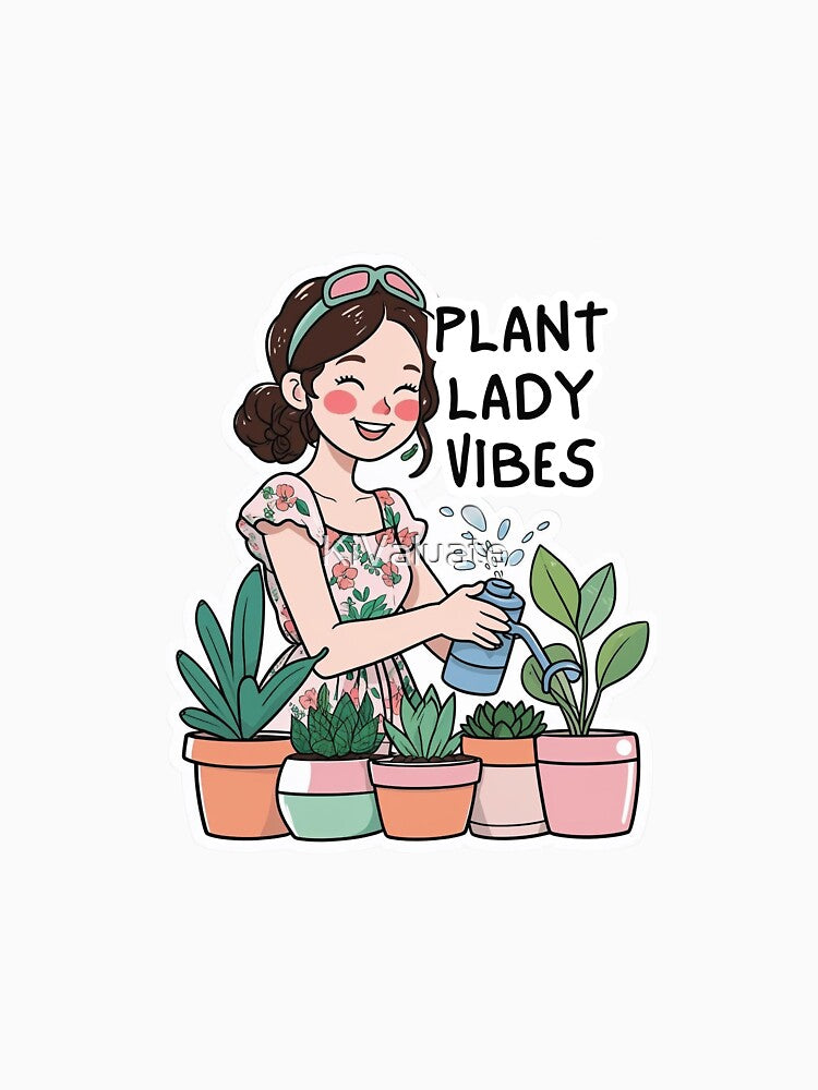 Plant Lady Vibes | Cozy Indoor Plant Illustration | Plant Lover Graphic by KiValuate