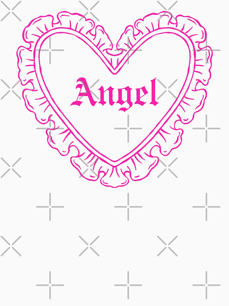 Pink Lace Heart Angel by Niji Hibana