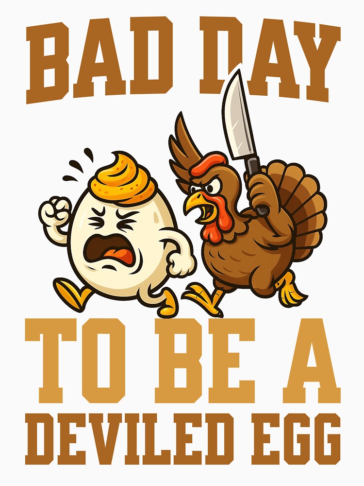 Bad Day To Be A Deviled Egg Angry Turkey Attack by s.waniel1