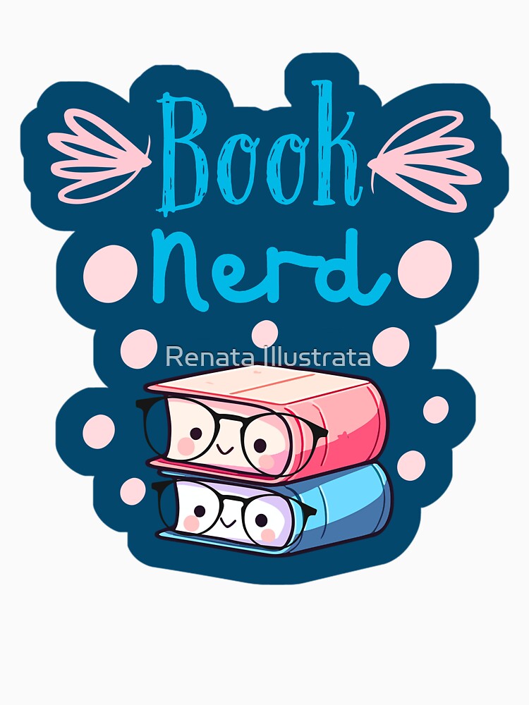 Book Nerd Smart Cozy Reading by Renata Illustrata