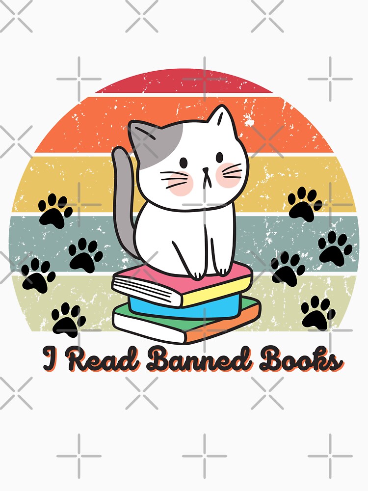 Cat I Read Banned Books by sunlightdesign