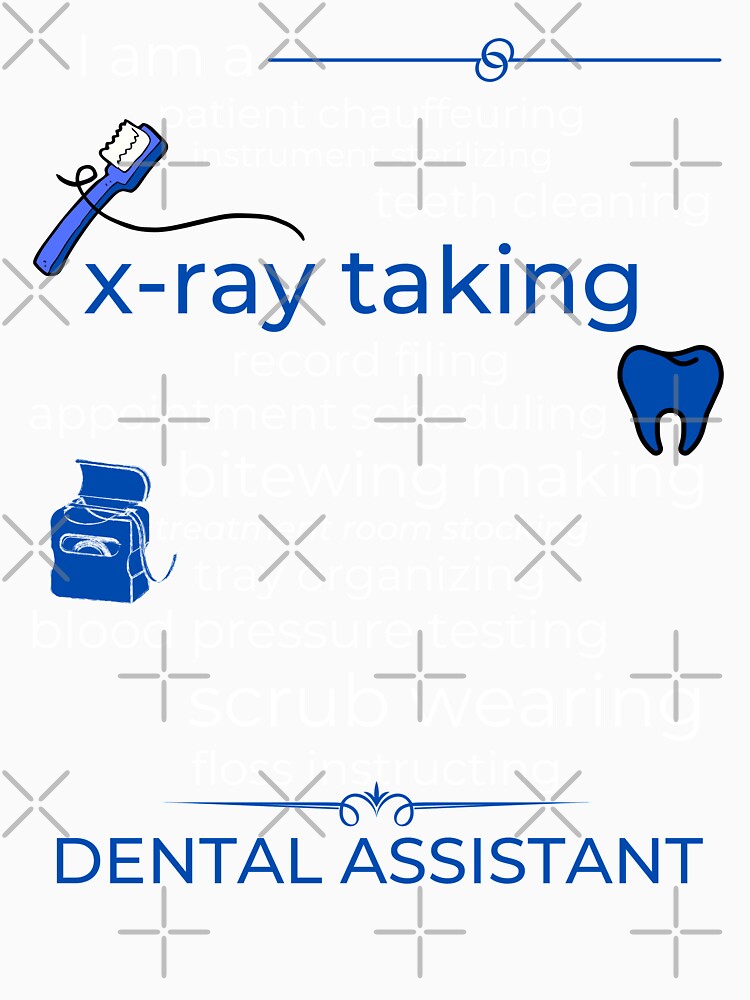 Funny Dental Assistant Gift Costume Women Tooth Hygienist (Blue) by 2HShop