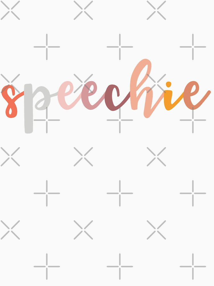 Speechie Speech Language Pathologist Speechie Boho Rainbow Retro by sweetheartistic