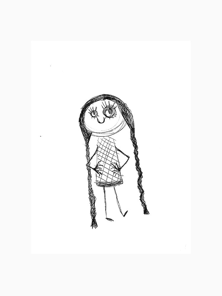 Whimsy Quimsy - Odd Doodle of a Girl with Two Braids by urmom457