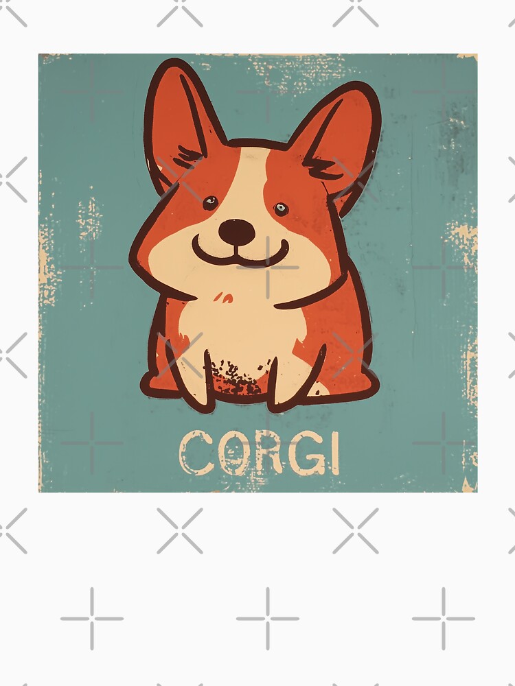 Corgi Series Star_Style A_003, dog animal funny cute T-Shirt shirt CorgiMANIA by aniMo Japan