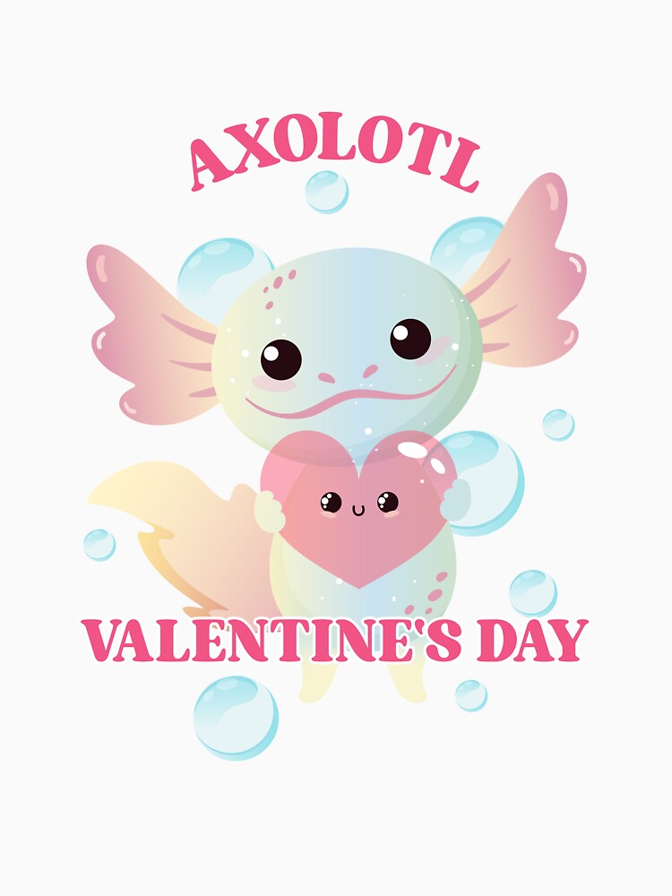 Axolotl Valentine's Day - The Perfect Valentine's Surprise by Fede Prints