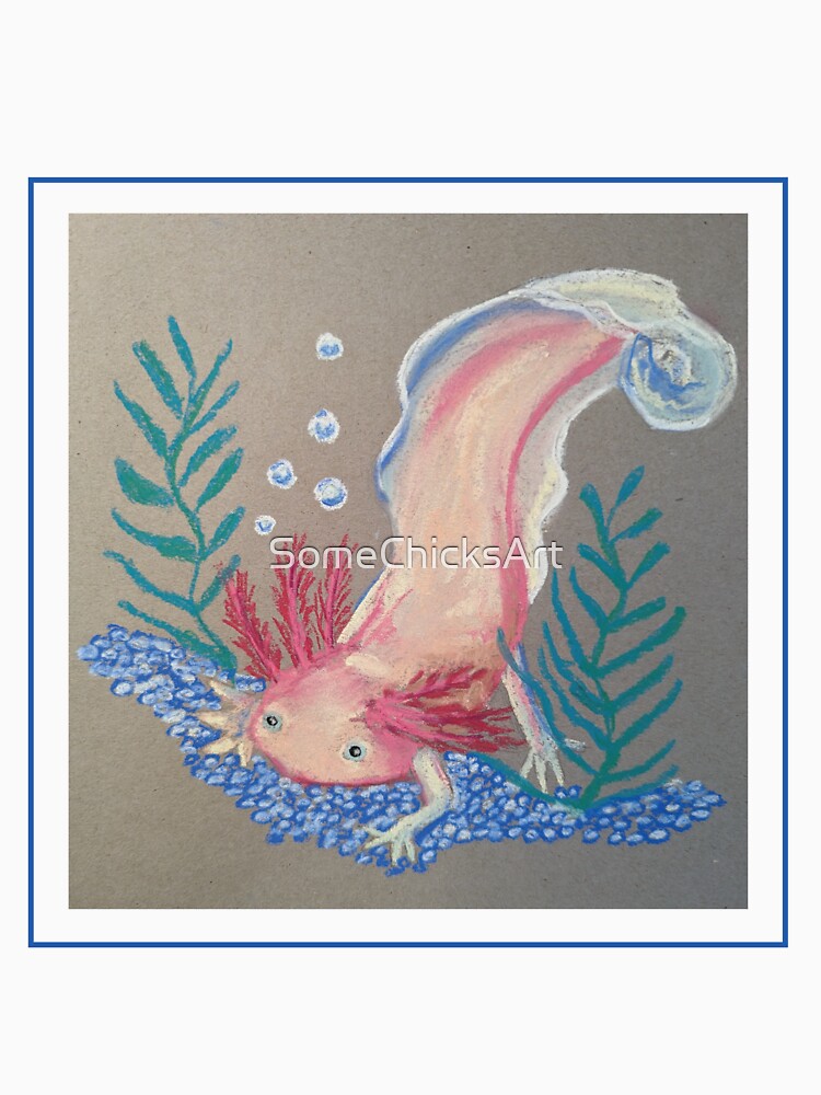 Pastel Axolotl by SomeChicksArt