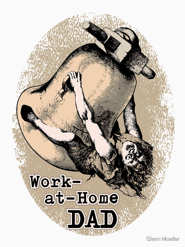 Work-at-Home Dad, Quasimodo riding the bell by Glenn Mueller