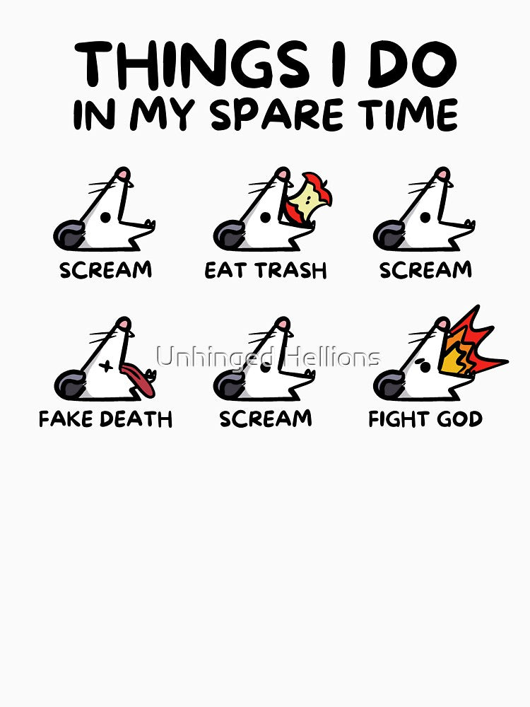 Opossum Things I Do In My Spare Time by Unhinged Hellions