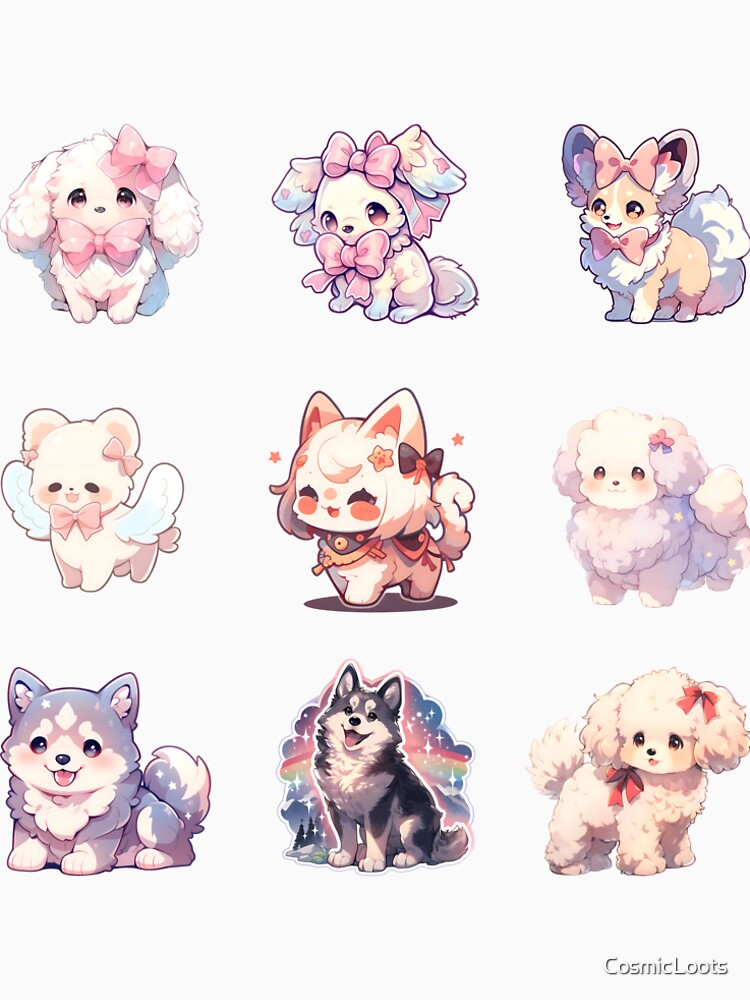 Cute Dogs | Kawaii Dogs | Dog Lovers | Pets by CosmicLoots