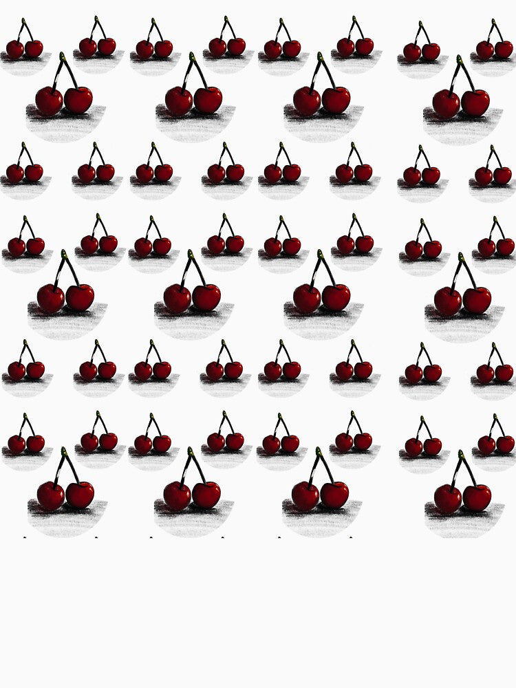 Sweet Red Cherries Repeating Pattern by IO Soul Spaces