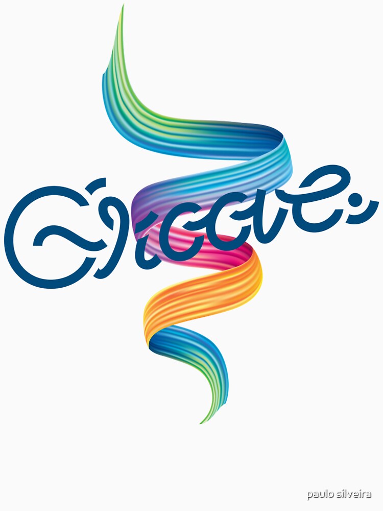 Colorful Abstract Ribbon Groovy art– Modern Calligraphy Design by paulo silveira
