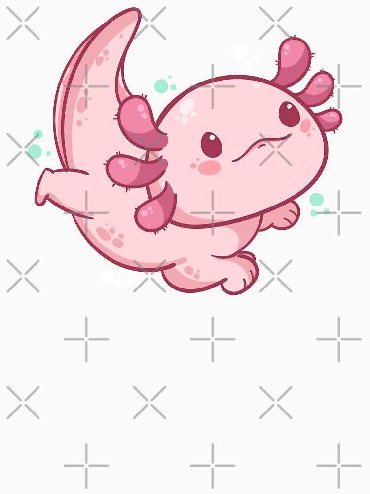 Cute Pink Axolotls by Dynamic-Design