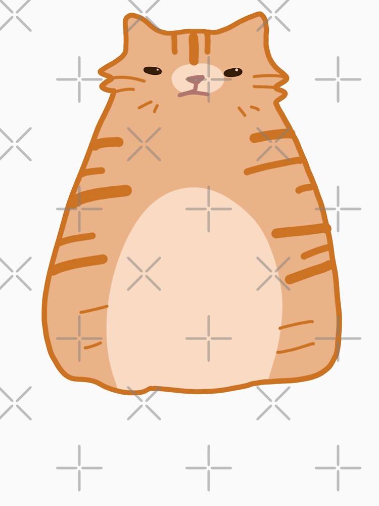 Grumpy orange cat by hannahwisteria