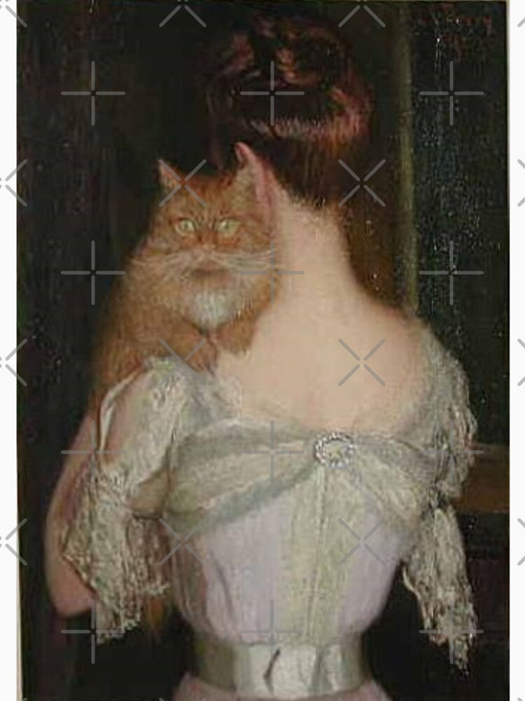 Woman with Cat by LadybellVintage