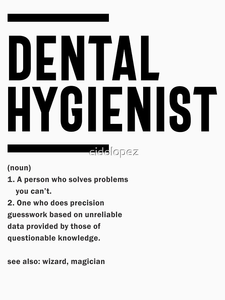Dental Hygienist Profession Occupation Job Gift by cidolopez