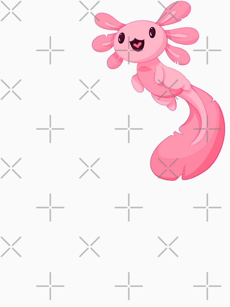 Pink axolotl by Fridayscorner